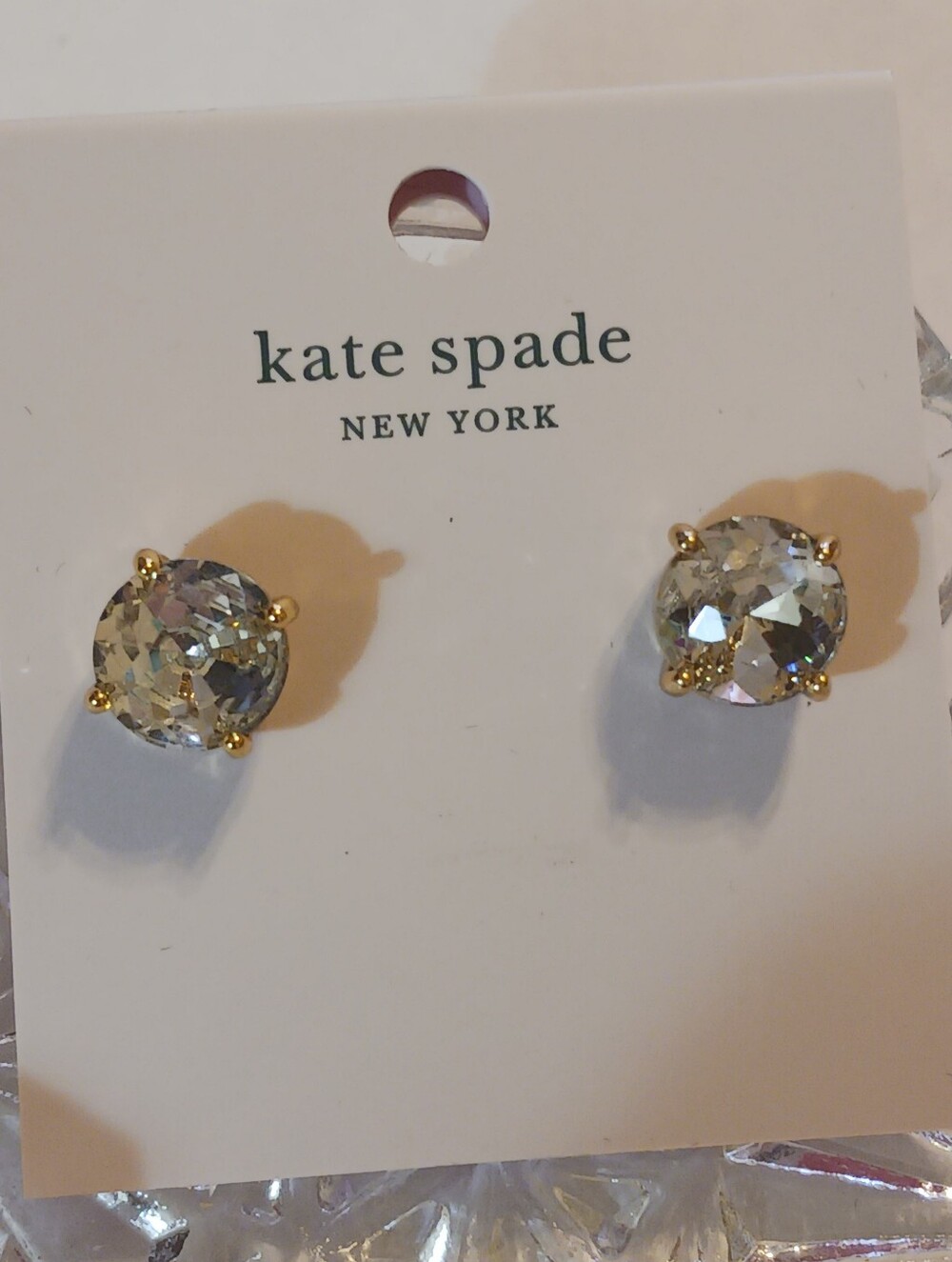 NWT Kate Spade Gum Drop Earrings, MSRP $39, Dustbag Included